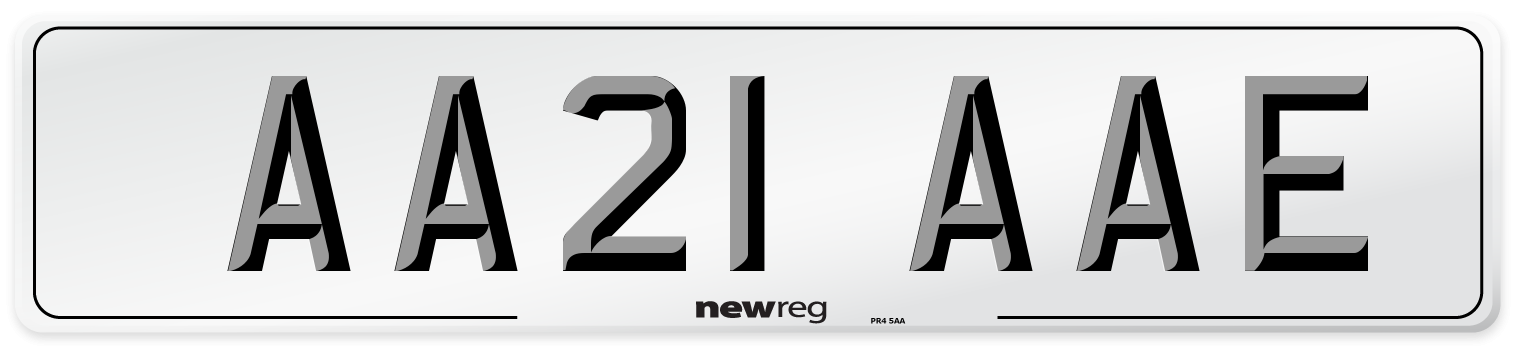 AA21 AAE Number Plate from New Reg